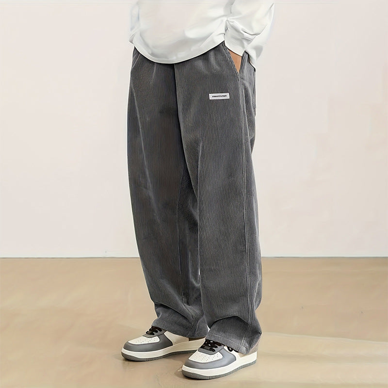 New Corduroy Casual Pants For Men European And American Style