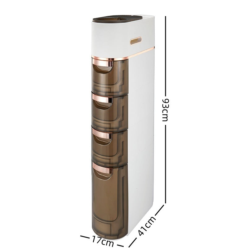 Drawer Style Narrow Slit Storage Rack For Miscellaneous Items