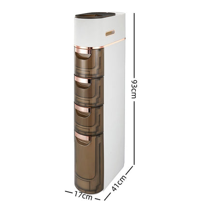 Drawer Style Narrow Slit Storage Rack For Miscellaneous Items