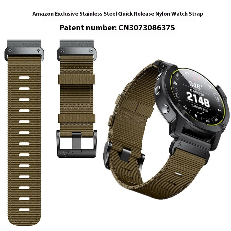 Quick Release Nylon Woven Watchband Accessories