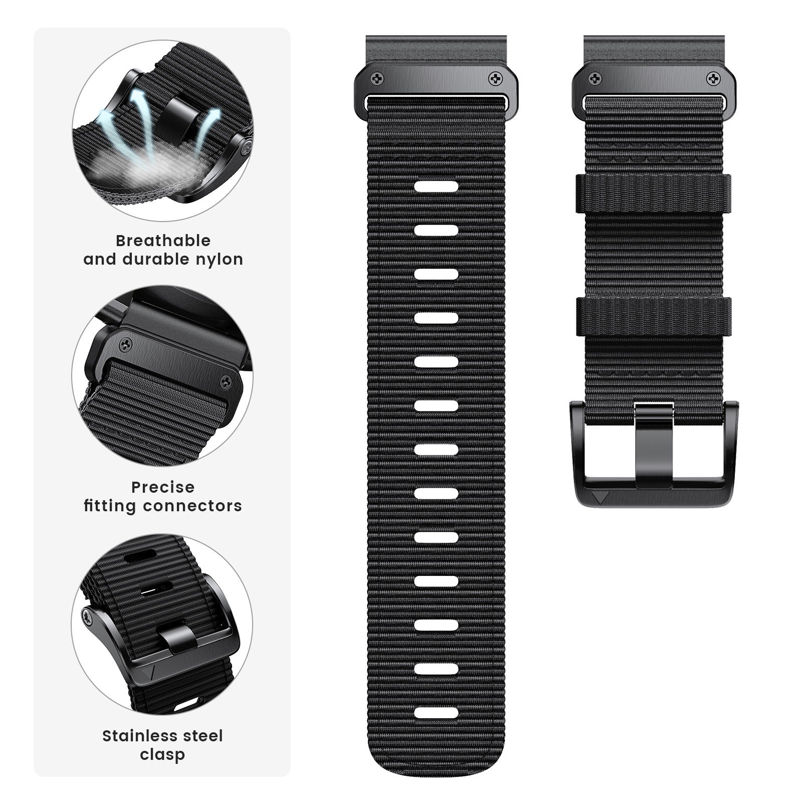 Quick Release Nylon Woven Watchband Accessories