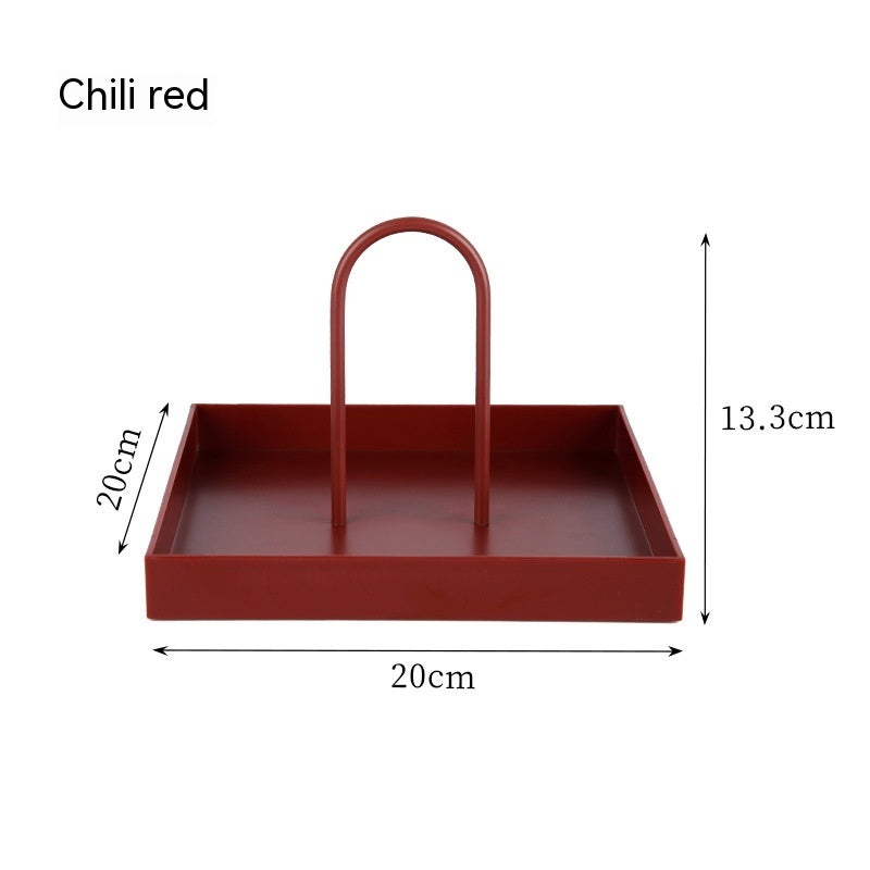 Round Hand Tray Sundries Small Items Desktop Tray