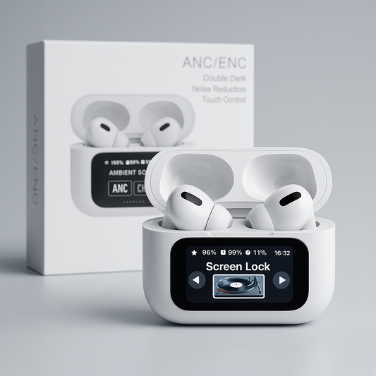 Smart ANC/ENC Wireless Earbuds with LED Display Charging Case