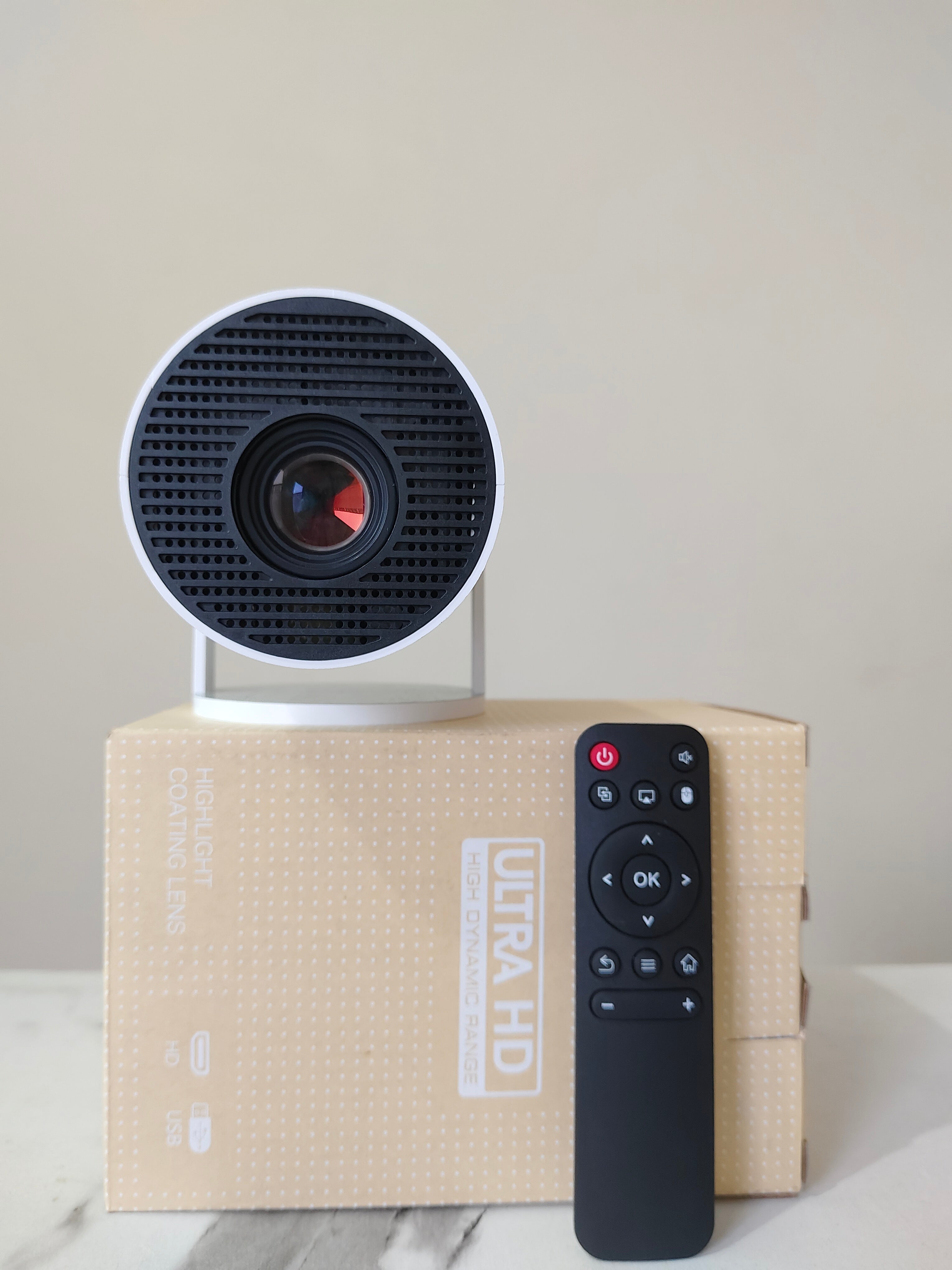 HY300 Pro+ Smart Android Projector – Android 14, 4GB RAM, 64GB Storage, Ultra HD Support