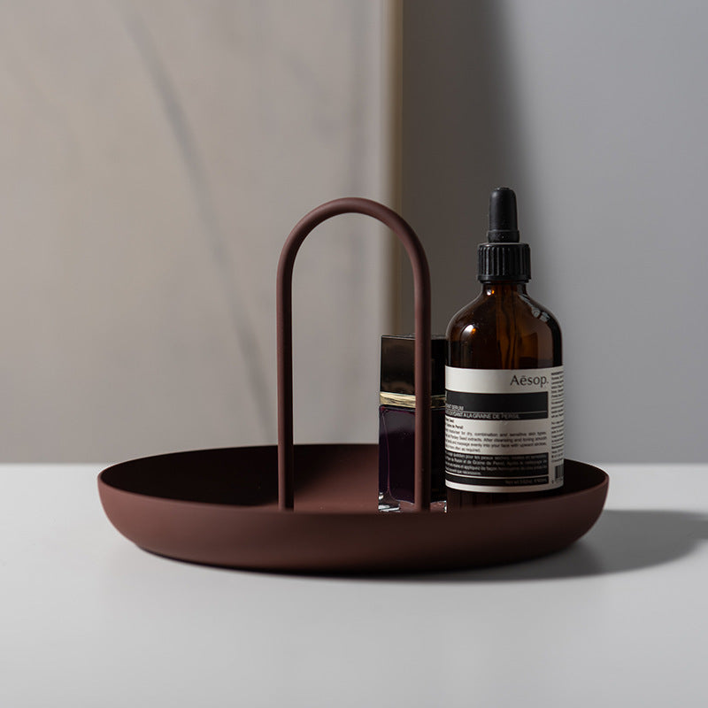 Round Hand Tray Sundries Small Items Desktop Tray