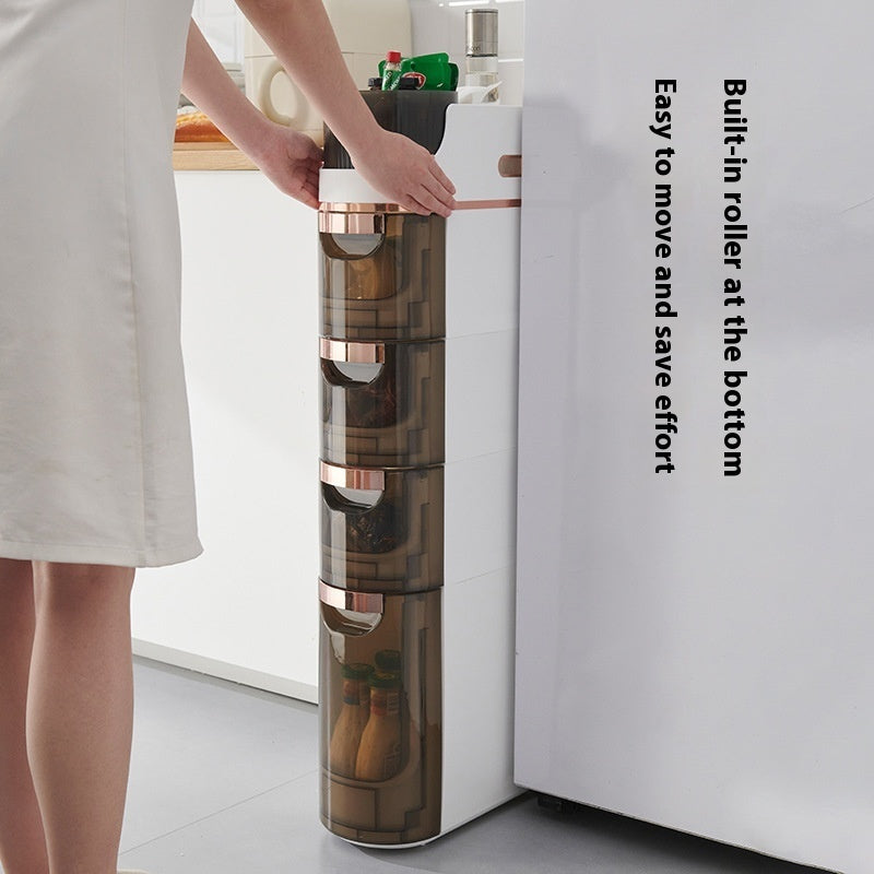 Drawer Style Narrow Slit Storage Rack For Miscellaneous Items