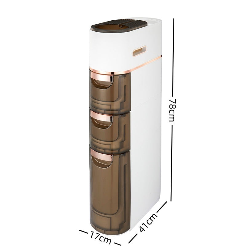 Drawer Style Narrow Slit Storage Rack For Miscellaneous Items