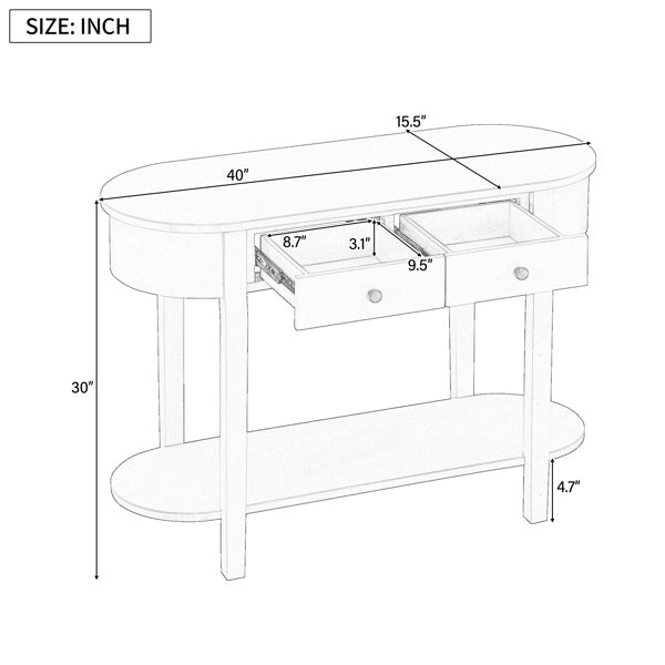 Elegant Retro Console Table