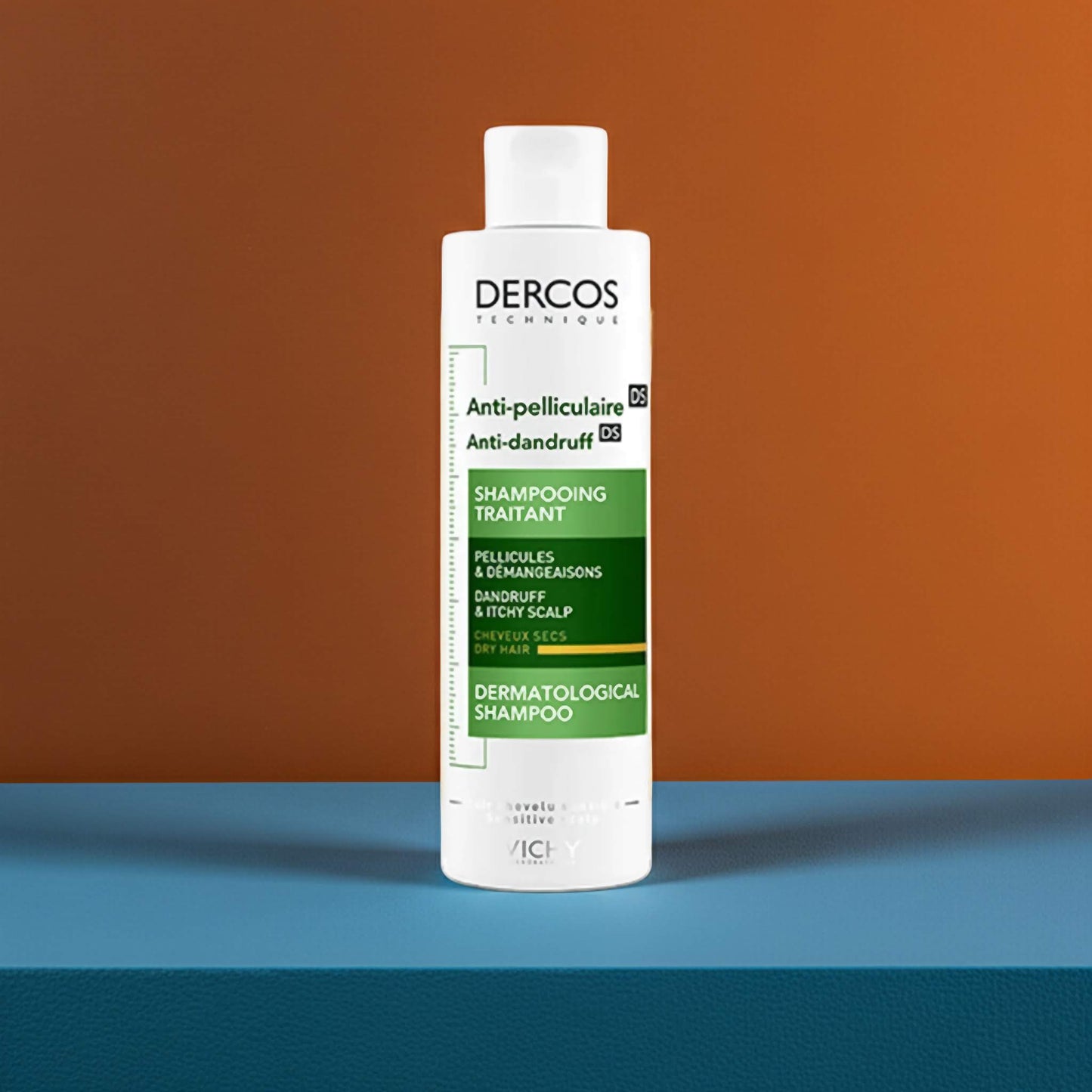 Vichy Dercos Anti-Dandruff DS Shampoo for Dry Hair | Nourishing Formula with Selenium DS & Salicylic Acid