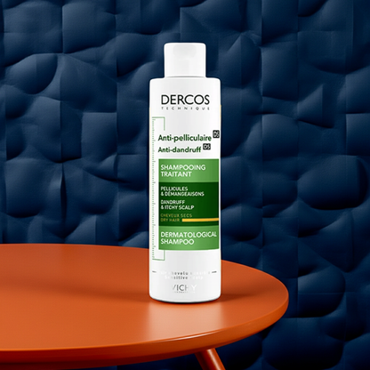 Vichy Dercos Anti-Dandruff DS Shampoo for Dry Hair | Nourishing Formula with Selenium DS & Salicylic Acid