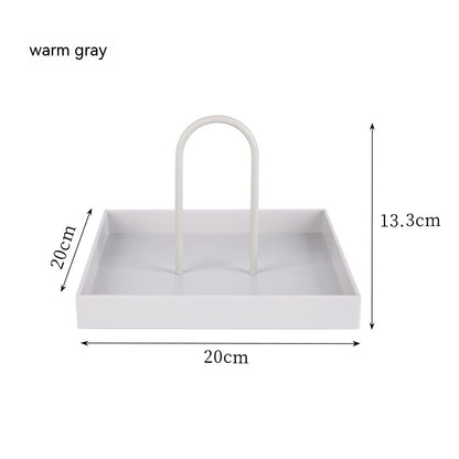 Round Hand Tray Sundries Small Items Desktop Tray