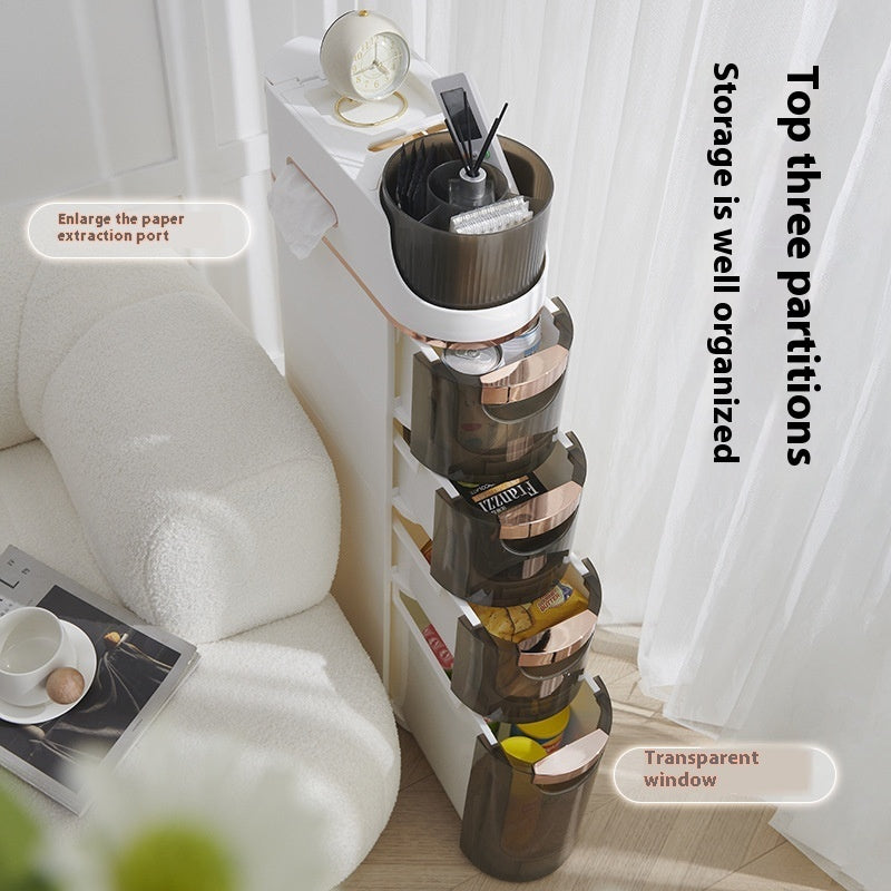 Drawer Style Narrow Slit Storage Rack For Miscellaneous Items